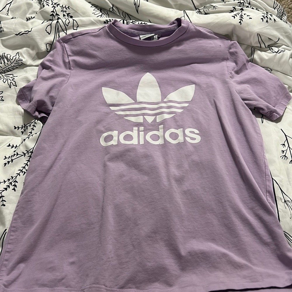 Lavender Adidas tee shirt